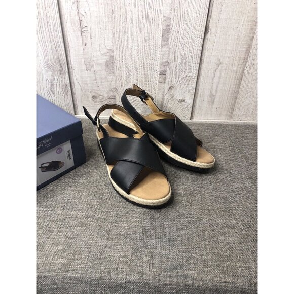 Universal Thread Shoes - Universal Thread Womens Size 6.5 Black Sandals Frances Sporty Platform Strap